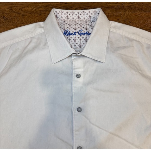 Robert Graham Other - Robert Graham White Classic Fit Geometric Short Sleeve Button Up Shirt Men's 3XL